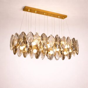 Crystal Leaf Chandelier